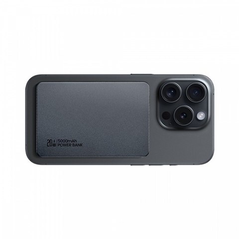 USAMS Powerbank 5000mAh 20W indukcyjny MagSafe PD biały