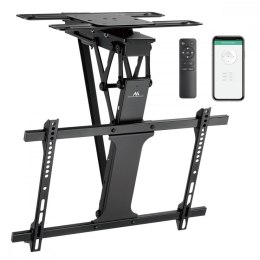 Maclean Sufitowy elektryczny uchwyt do TV MC-490 obsługa TUYA, max VESA 600x400, obrót 90st. 32-75', max 35 kg