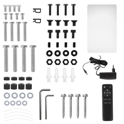Maclean Sufitowy elektryczny uchwyt do TV MC-490 obsługa TUYA, max VESA 600x400, obrót 90st. 32-75', max 35 kg