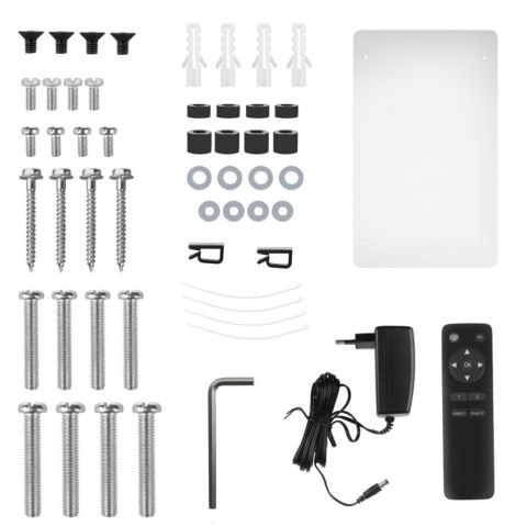 Maclean Uchwyt sufitowy elektryczny do TV, MC-491 23-65', max 30kg, VESA 600x400, obrót 90st, pilot