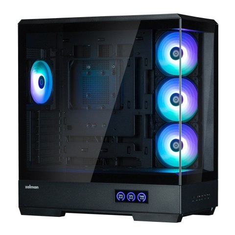 Zalman Obudowa P50 DS Mid-Tower 4 wentylatory ARGB czarna