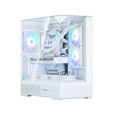 Zalman Obudowa P40 Prism Mid-Tower szkło hartowane biała