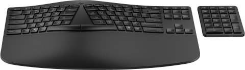 Klawiatura HP 960 Ergonomic Wireless Keyboard bezprzewodowa czarna 37E755AA