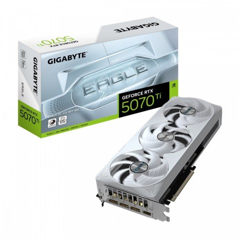 Gigabyte Karta graficzna GeForce RTX 5070 Ti EAGLE OC ICE SFF 16G 256BIT GDDR7