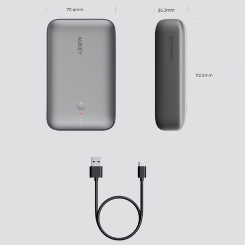 AUKEY PB-Y57 Mini Power Bank 20000mAh 22.5W 2xUSB PD 3.0 QC 3.0 LED