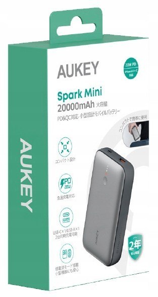 AUKEY PB-Y57 Mini Power Bank 20000mAh 22.5W 2xUSB PD 3.0 QC 3.0 LED