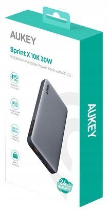 AUKEY PB-Y41 Power Bank 10000mAh 30W 2xUSB PD 3.0 QC 3.0 LED