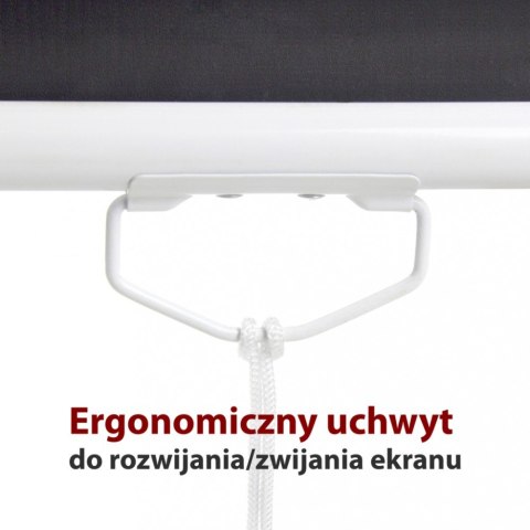 ART Ekran ręczny półautomat 1:1 96" 244x244cm MS-96 1:1