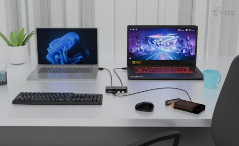I-tec Universal KVM HUB 2x USB-C + 2x USB-A 3.0