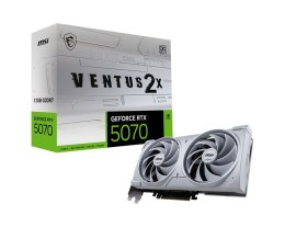MSI Karta graficzna GeForce RTX 5070 12G VENTUS 2X OC WHITE GDDR7 192bit