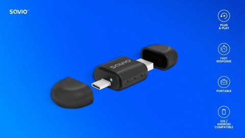 Savio Adapter bezprzewodowy CarPlay & Android Auto TR-17