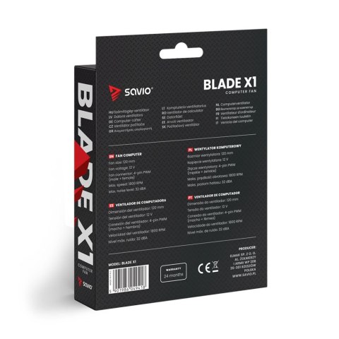 Savio Wentylator BLADE 120mm 4-pin PWM