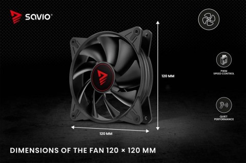 Savio Wentylator BLADE 120mm 4-pin PWM