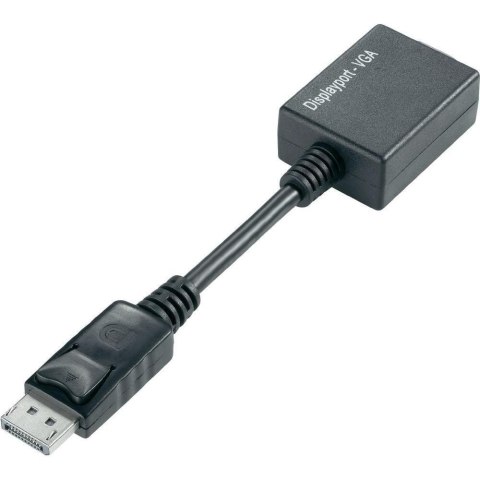 TECHLY Adapter DisplayPort 1.1 na VGA M/F 1080p 15 cm IADAP DSP-250