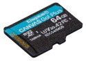 KINGSTON microSDXC Canvas Go Plus 64GB + Adapter