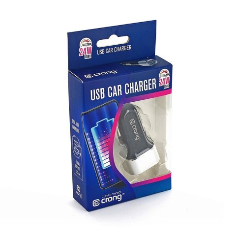 CRONG Ładowarka samochodowa Power Car Charger 24W - 2xUSB 2.4A