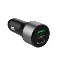 CRONG Ładowarka samochodowa Power Car Charger 63W USB-C PD 45W + USB QC 3.0 18W