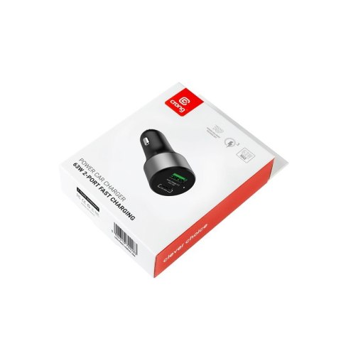 CRONG Ładowarka samochodowa Power Car Charger 63W USB-C PD 45W + USB QC 3.0 18W
