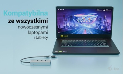 I-tec Uniwersalny metalowy ładujący HUB 2xUSB-C/2xUSB-A PD 85W