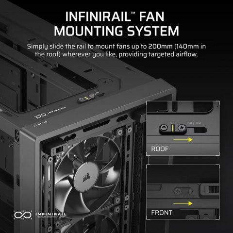 Corsair Obudowa FRAME 4000D RS Black Mid Tower ATX