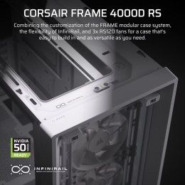 Corsair Obudowa FRAME 4000D RS White Mid Tower ATX