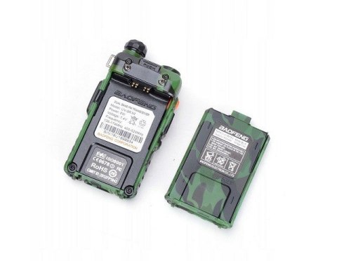 Krótkofalówka Baofeng UV-5R HTQ 1800mAh Camo, Radiotelefon Walkie Talkie Skaner Kamuflaż