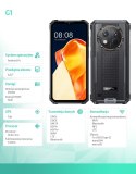OUKITEL Smartfon G1 4G 6/256GB IP69K czarny