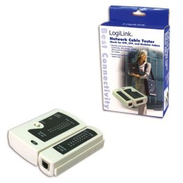 LogiLink Tester kabli do zlacz RJ11,RJ12,RJ45 z jednostką zdalna
