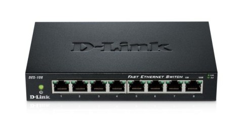 D-Link Switch 8-port 10/100 Metal Housing