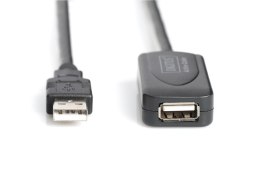 Digitus Kabel przedłużający USB 2.0 HighSpeed Typ USB A/USB A M/Ż aktywny 20m Czarny