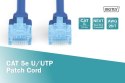 Digitus Patch cord U/UTP kat.5e PVC 0,5m niebieski