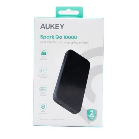 AUKEY PB-Y46 Power Bank 10000 mAh 15W 2xUSB LED kabel USB-C