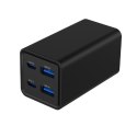 Gembird Ładowarka uniwersalna 65W GaN 2xUSB-A 2xUSB-C szybkie ładowanie czarna