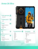 ULEFONE Smartfon Armor 26 Ultra 5G 12/512GB IP69K Czarny