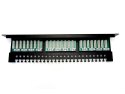 Digitus Patch panel 19" 24 porty, kat.5e, U/UTP, 1U, wspornik kablowy, czarny (kompletny)