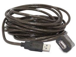 Gembird Przedłużacz USB 2.0 typu AM-AF 10m aktywny czarny
