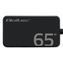 Qoltec Ładowarka sieciowa 65W GaN Super Fast SLIM | PD | 5-20V | 3.25A |USB-C 3.1 | Laptop | MacBook | Smartfon | +kabel