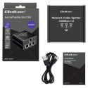 Qoltec Rozdzielacz Splitter Ethernet mini SWITCH 1x3 RJ45 | 1000Mb/s | USB-C | Aluminium