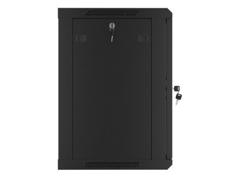 Lanberg Szafa instalacyjna wisząca 19 12U 600X450mm czarna (drzwi szklane)