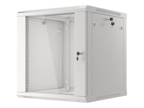 Lanberg Szafa instalacyjna wisząca 19 cali 12U 600X600mm szara (drzwi szklane)