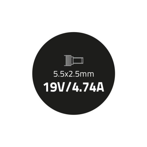 Qoltec Zasilacz do Asus 19V | 90W | 4.74A | 5.5*2.5