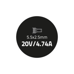 Qoltec Zasilacz do IBM Lenovo 90W | 20V | 4.74A | 5.5*2.5
