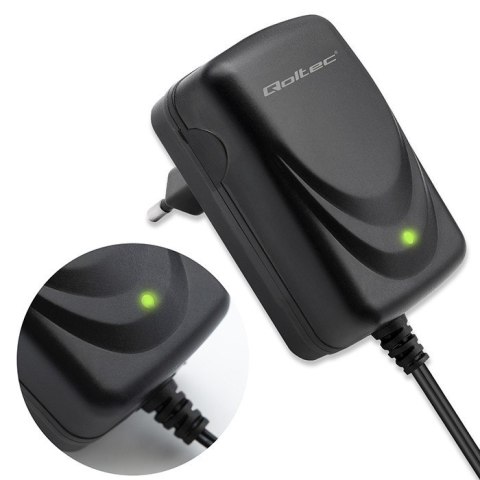 Qoltec Automatyczna ładowarka do akumulatora AGM GEL STD 6V | 1A | Prostownik z sygnalizatorem LED