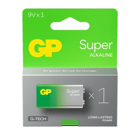 GP Battery Bateria alkaliczna 6LR61 9V GP SUPER 1szt. (G-TECH)