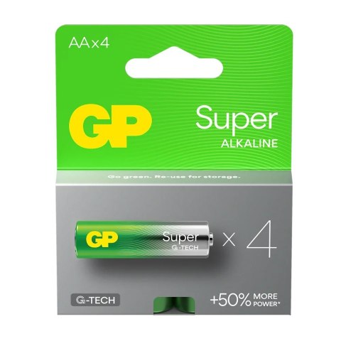 GP Battery Baterie alkaliczne LR6/AA GP SUPER 4szt. (G-TECH)