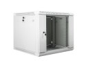 Lanberg Szafa instalacyjna wisząca 19 cali 9U 600X600mm szara (drzwi szklane)