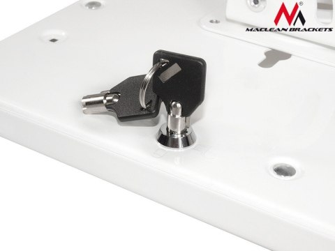 Maclean Stojak, uchwyt reklamowy do tabletu, biurkowy z blokadą, MC-677 iPad 2/3/4/Air/Air2