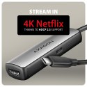 AXAGON RVC-HI8KPD Adapter aktywny USB-C -> HDMI 8K/60Hz, Aluminum, PD100W, 16cm kabel