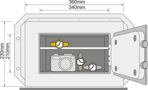 YALE HOME Sejf ścienny