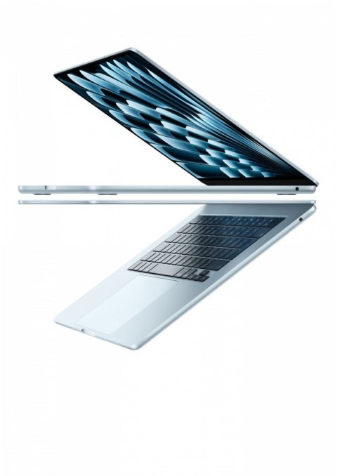 Apple MacBook Air 15.3 cala: M4 10/10, 16GB, 512GB, 35W - Błękitny - MC7A4ZE/A/D1